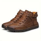 CLOHOO Men's High-Top Casual Sneakers - Comfortable, Non-Slip Rubber Sole, Lace-Up Shoes for Outdoor & Casual Attire