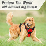 No Pull Dog Harness Front Clip Heavy Duty Reflective Easy Control Handle For Large Dog Walking