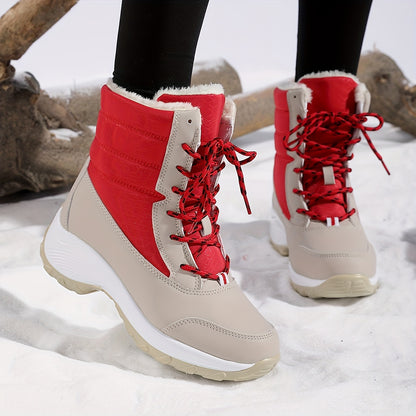 Cozy & Stylish Women's Winter Snow Boots - Warm, Non-Slip, Fashionable Mid-Calf Design with Soft Lining, Short Boots