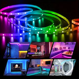 65.6fEET/1 Set Of RGB 2835 LED Light Strip, 5V USB LED Flexible Strip Diode Strip, Used For TV Backlight Room Decoration