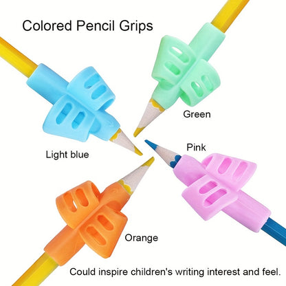 1/2 Pcs Two Finger Grip Silicone Baby Learn Writing Tool Writing Pen Writing Correction Device Children Study Supplies Gift For Children