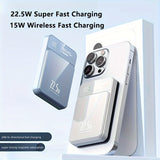 5000/10000 mAh Real Capacity, No Fake Label, Digital Display, Magnetic Suction, Fast Charging Power Bank, 15W Magnetic Suction/22.5W Fast Charging