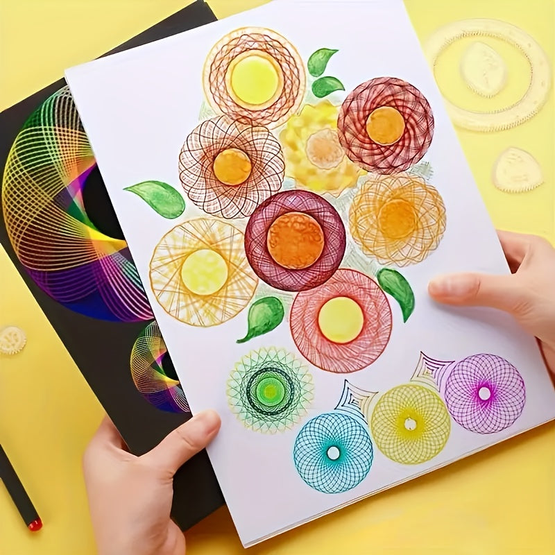 Juego de caleidoscopio educativo de 22 piezas: regla mágica y kit de papelería para estudiantes, perfecto para cumpleaños, Navidad, regalos de Pascua y recompensas.