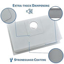 MEJE 80 x 46 Cm Drop-in 11 Gauge Stainless Steel Workstation Kitchen Sink ,Large Single Bowl,  Color Black，Grey