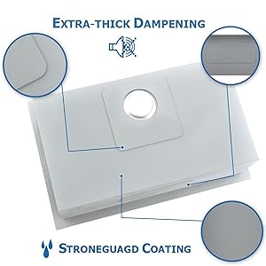 MEJE 80 x 46 Cm Drop-in 11 Gauge Stainless Steel Workstation Kitchen Sink ,Large Single Bowl,  Color Black，Grey