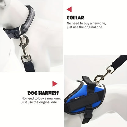 1pc Pet Seat Belt For Dog & Cat, Retractable Dog Seatbelt For Car, Adjustable Pet Safety Seat Belts