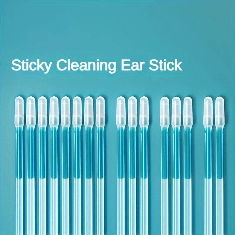 Soft Silicone Ear Wax Removal Tool - Reusable &amp; Disposable Sticky Swabs for Adults, Elderly, Youngsters - Battery-Free Home Care