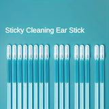 Soft Silicone Ear Wax Removal Tool - Reusable &amp; Disposable Sticky Swabs for Adults, Elderly, Youngsters - Battery-Free Home Care