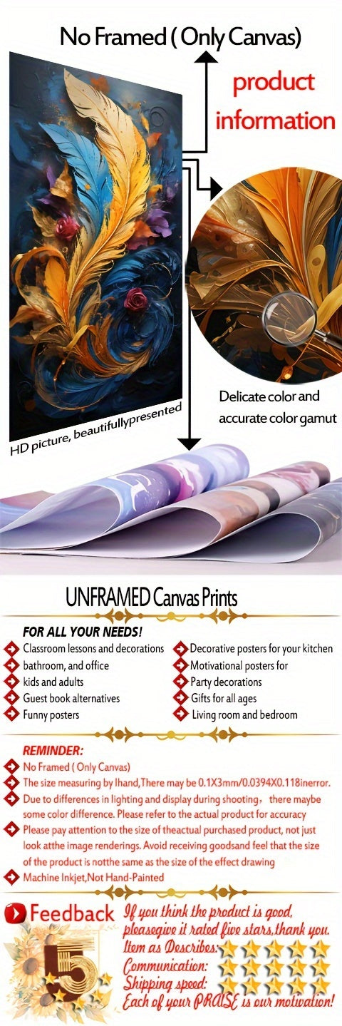 Póster de caligrafía islámica en lienzo, arte mural sin marco con escritura coránica árabe, estilo art déco moderno, temática religiosa para sala de estar, oficina y dormitorio. Lienzo impermeable de alta calidad, 49,99 x 100,0 cm.