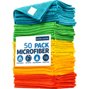Microfiber Cleaning Cloths Pack - Polyester Woven Towels for Kitchen, Bathroom, Living Room, Toilet - Multipurpose Household Rags, Dusting Dishwashing Cloth, Quick Absorbent & Scratch-Free