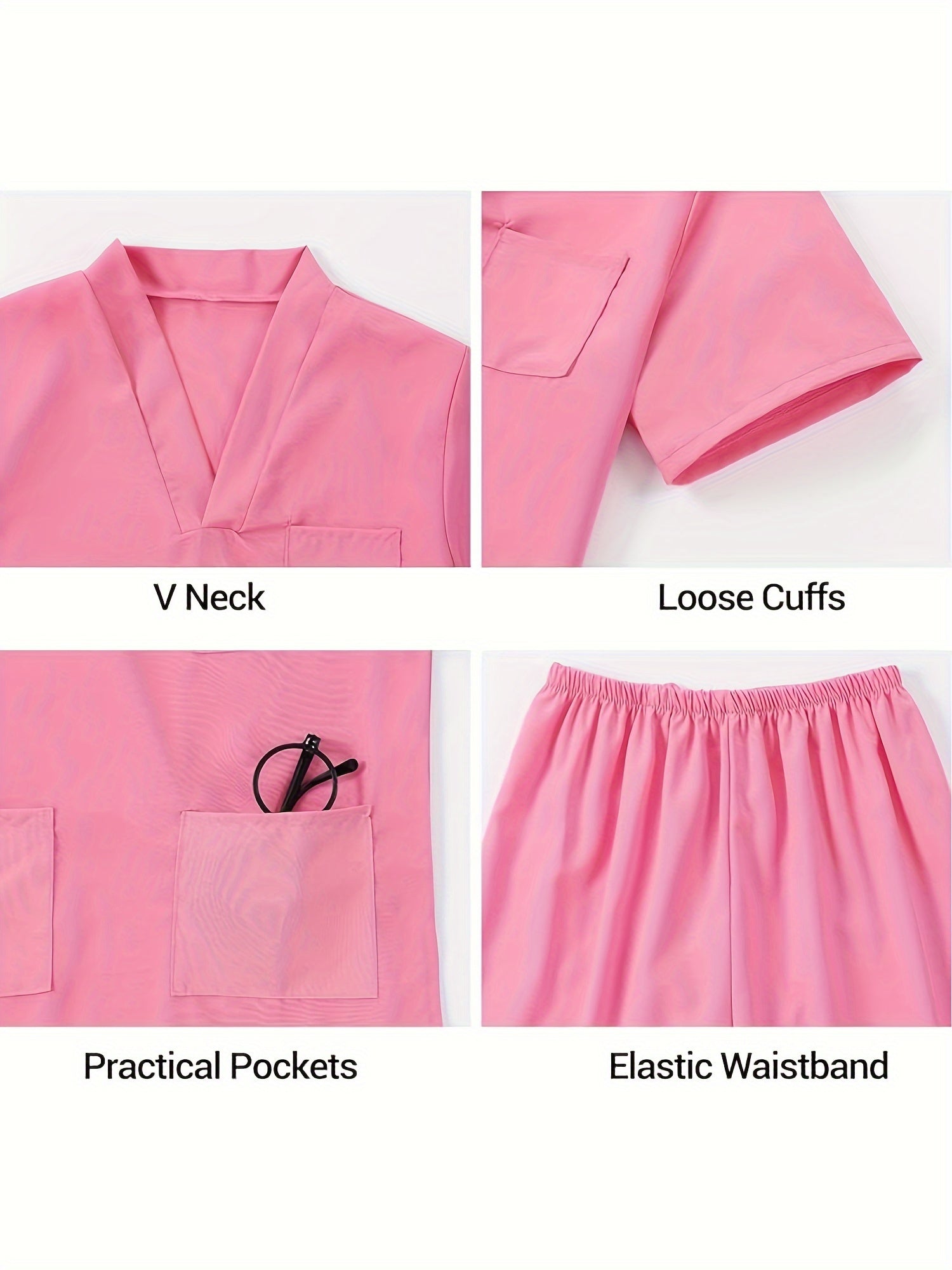 Conjunto de 6 trajes de médico de imitación para niño, camiseta de manga corta, pantalones y accesorios, ideal para Halloween, fiestas de cumpleaños, presentaciones escolares y como regalo.