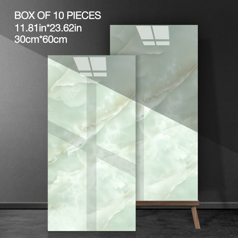 Thick Imitation Marble Tile Foam Wall Sticker, Self-Adhesive Waterproof Wallpaper, Peel and Stick, Easy to Clean and Cut, Suitable for Renovation and Decoration of Bathrooms, Living Rooms, Kitchens, Bedrooms and Offices