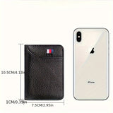 PU Leather Passport Cover Wallet - Slim Basic Design, Foldable, Portable, Comfortable Grip, Multiple Card Slots, Daily Commute Essentials, Elegant & Durable Open Card Holder