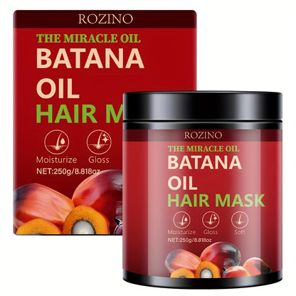 250g Miracle Oil Bataan Oil Hair Mask Deep Hair Care Conditioner Smoothes Frizzy Hair Hydrates and Moisturizes Hair Strands Strengthens Hair Roots Designed for Damaged Hair Types Makes Hair Smooth and Healthy Looking