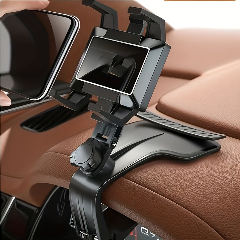 Creative Car Mobile Phone Holder that can rotate 360 degrees, car dashboard navigation mobile phone holder with parking number plate