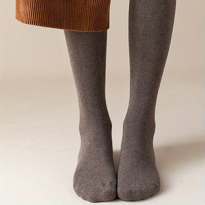 5 Pairs of Mixed Color Random Length Stockings-LJM-Autumn and Winter Thickened Warm Combination Socks
