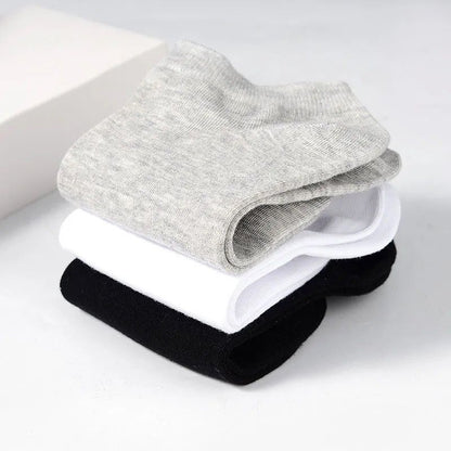 5/10/12 Pairs Comfy Ankle Socks, Solid Color Ankle Sock Pack, Women's Stockings & Hosiery