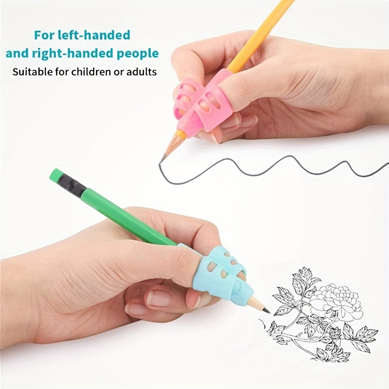 1/2 Pcs Two Finger Grip Silicone Baby Learn Writing Tool Writing Pen Writing Correction Device Children Study Supplies Gift For Children