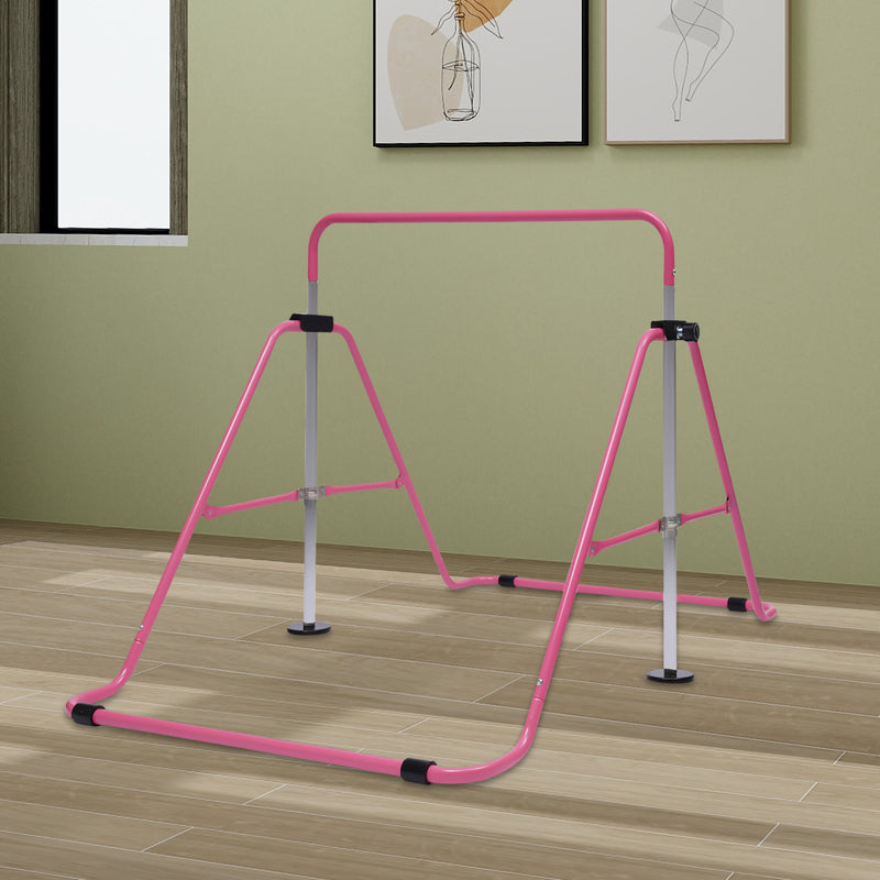 Adjustable Height Outdoor Fitness Training Equipment for Gymnastics, Featuring a Horizontal Bar, Without Battery