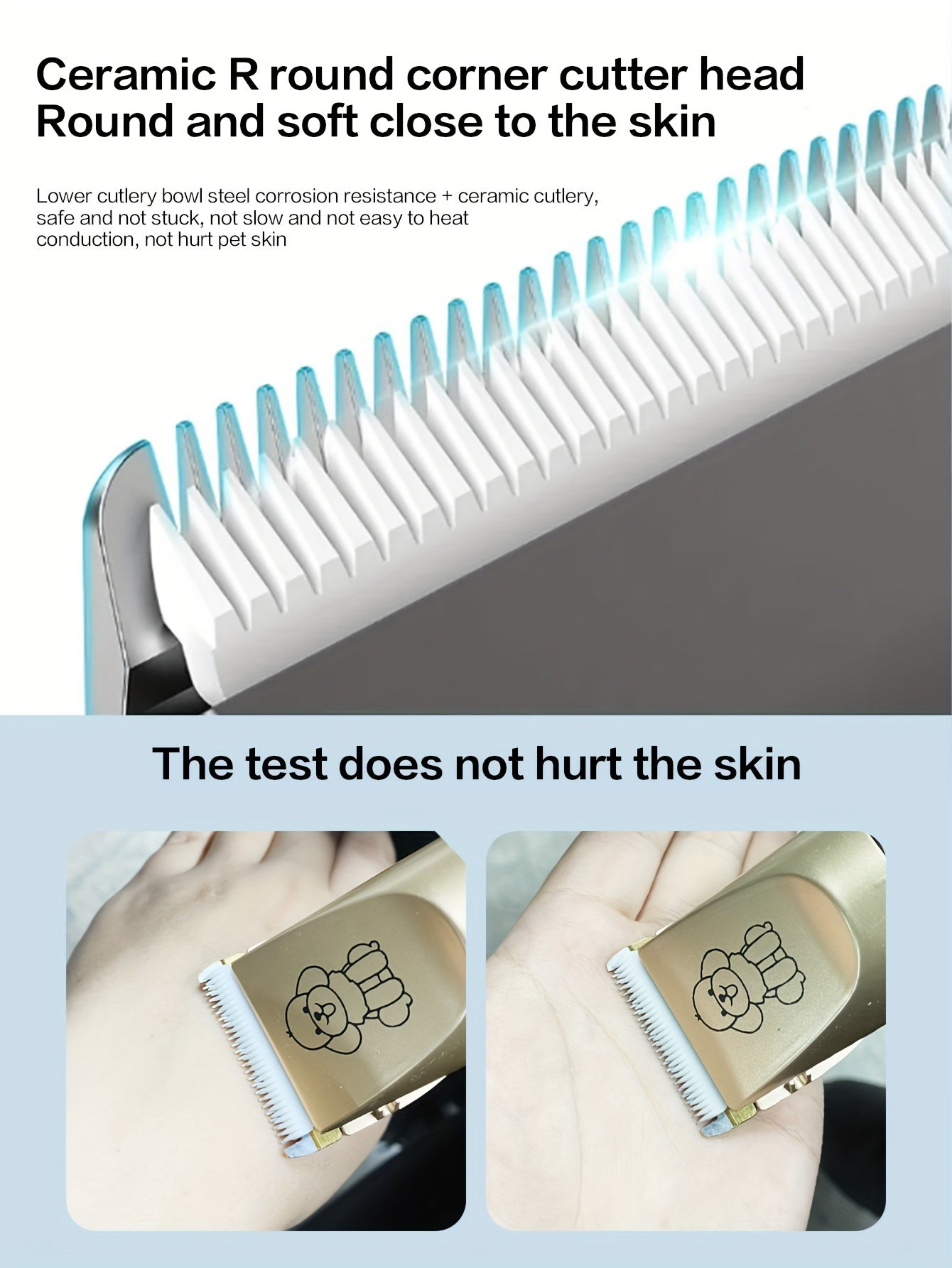 Professional Pet Electric Clipper Kit for Dogs, Specialized Hair Clipper Head for Leaving Hair, Professional Grooming Tool for Pet Shops, Suitable for Teddy and Cats