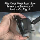 1PC Wide-Angle Panoramic Car Rearview Mirror: Enhances Blind Spot Visibility & Large Field of View - Durable ABS Material