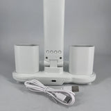 For Smart LED Desk Lamp with Dual-Head, Adjustable Brightness, Touch Control, USB Powered, Eye-Care Technology for Reading & Study Area - Includes Power Cord