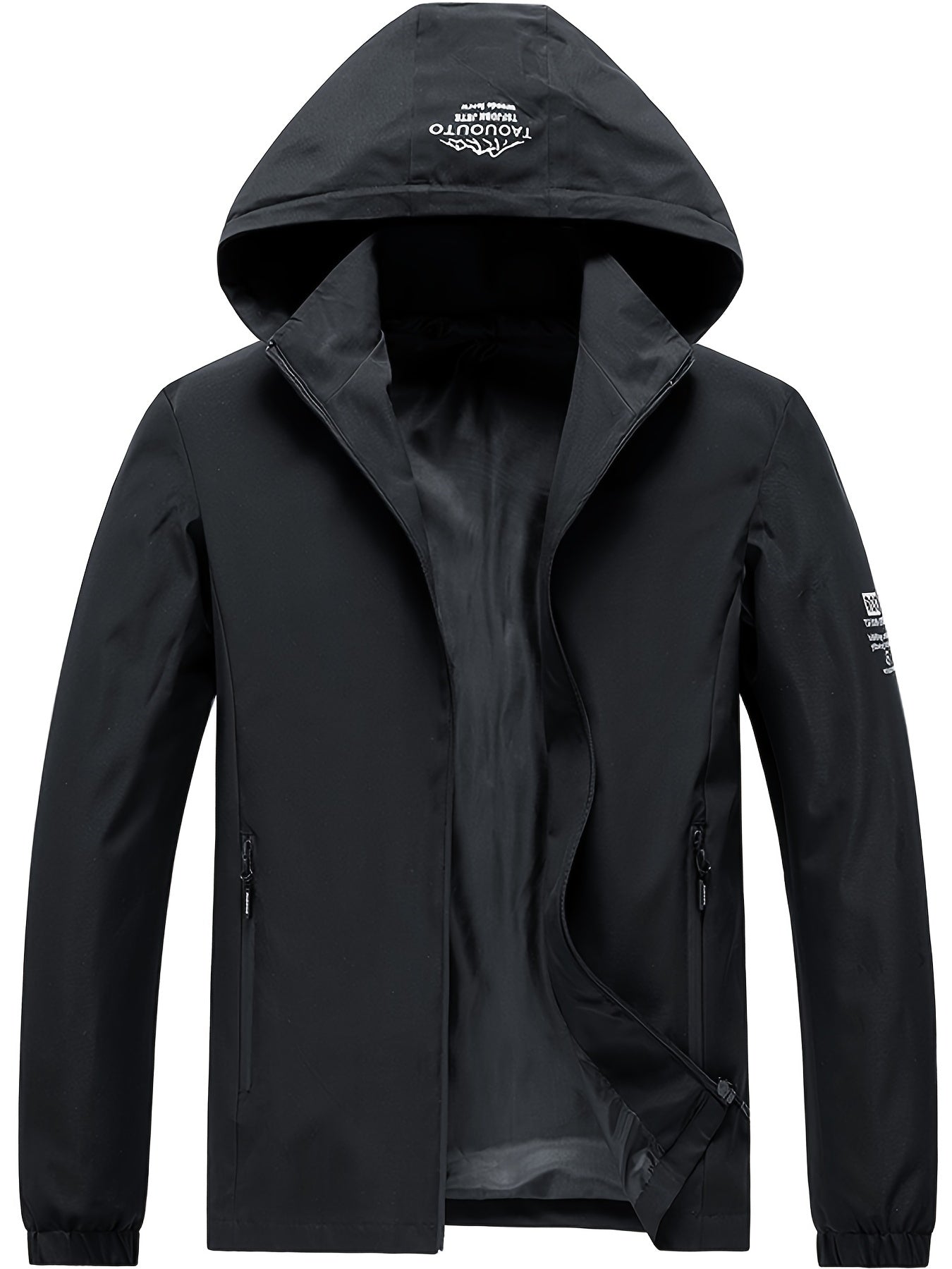 Men's Waterproof Rain Jacket Outdoor Lightweight Rain Shell Coat For Hiking, Golf, Travel