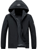 Men's Waterproof Rain Jacket Outdoor Lightweight Rain Shell Coat For Hiking, Golf, Travel