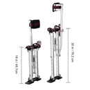 VEVOR Drywall Stilts 18''-30''/36''-50'' Adjustable Aluminum Tool Stilts with Protective Knee Pads Non-Slip Work Stilts for Home