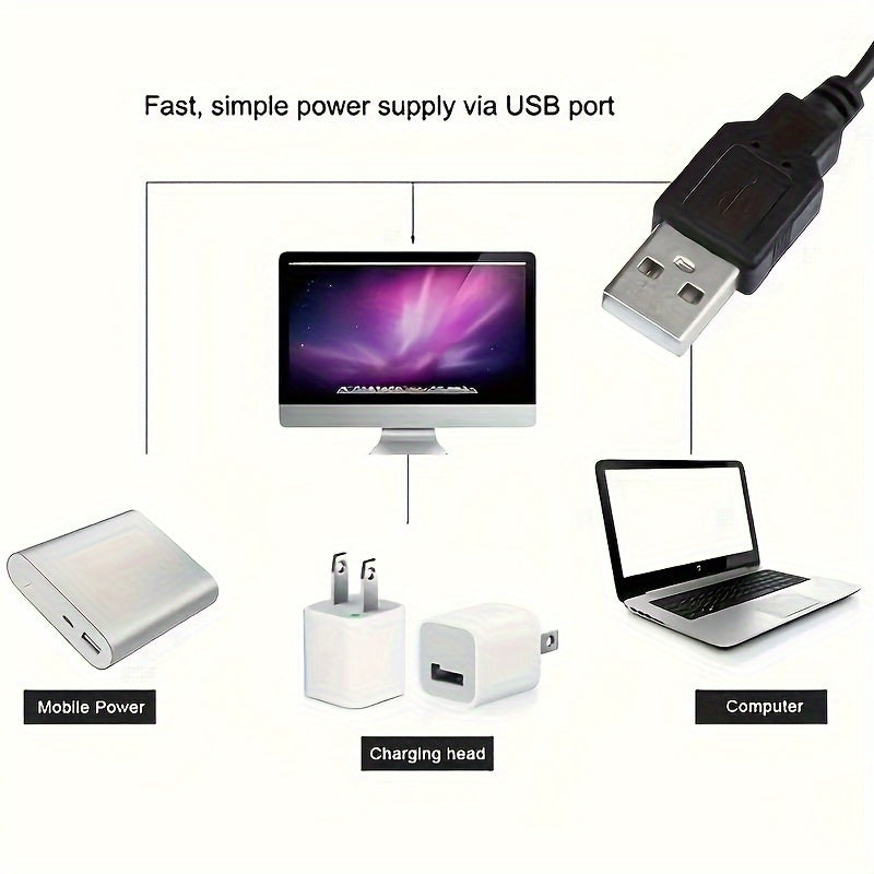65.6fEET/1 Set Of RGB 2835 LED Light Strip, 5V USB LED Flexible Strip Diode Strip, Used For TV Backlight Room Decoration
