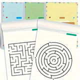 192-Pattern Focus Maze Activity Workbook, Educational Puzzle for Cognitive Development &amp; Concentration, Student Brain Training Game Book, Ideal for Holiday, Halloween, Christmas Gifts - Paper Material