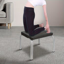 1x Black PU Yoga Inversion Chair with Steel Pipe Frame - Detachable, 200kg Capacity, Ideal for Headstands & Workouts, Perfect for Halloween/Christmas/Thanksgiving, Versatile Workout Chair|Modern Fitness Chair|Durable Construc