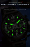 Reloj de moda popular OFNS para hombre, cronógrafo, resistente al agua hasta 50 metros, con calendario y luz nocturna, regalo para las fiestas.