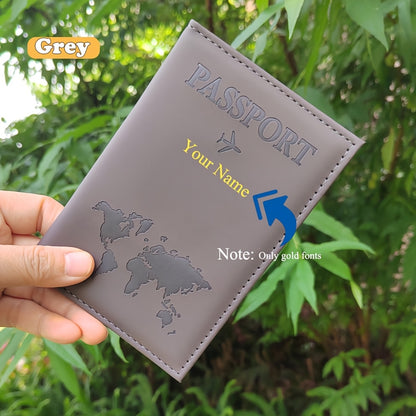 Luxury Marble Style Artificial Leather Passport Cover with Custom Name, Lightweight Foldable Travel Accessory, Vacation Style Passport Holder with Polyester Lining, Dry Clean Only - Unisex