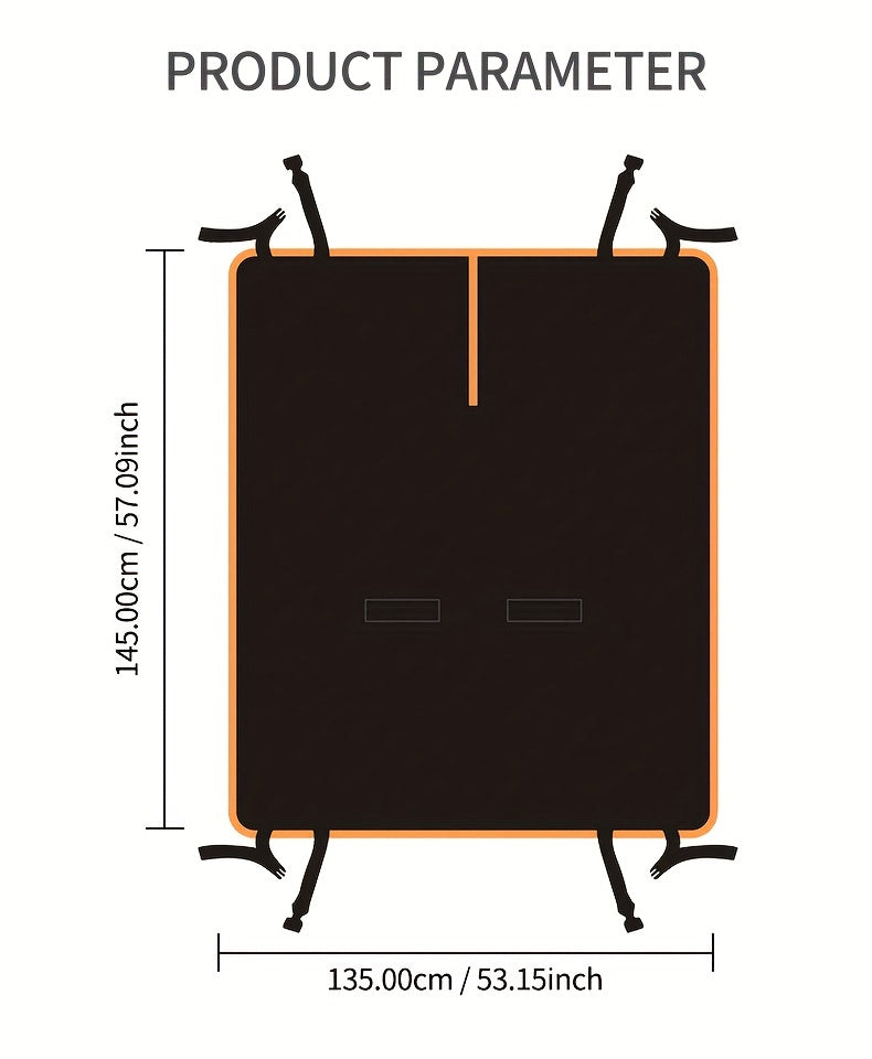 New Car Pet Mat Anti-fouling Foldable Car Pet Mat Rear Car Seat Cushion