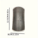 Self-Cleaning Cat Grooming Brush - Wall Corner Mounted Massage Comb for Shedding & Itch Relief, Interactive Teaser Tool for Cats, Ideal Daily Use & Great Gift for Cat Owners, Cat Grooming Tools, Plastic, Pet Hair Removal, Sui