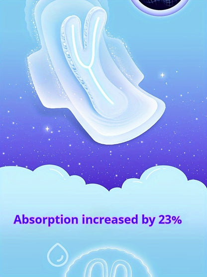 4 Bags/16pcs FREEMORE Ultra-thin and Extra-long 360mm Sanitary Pads, Comfortable Sleep, Gentle Coverage, Comfortable Fit