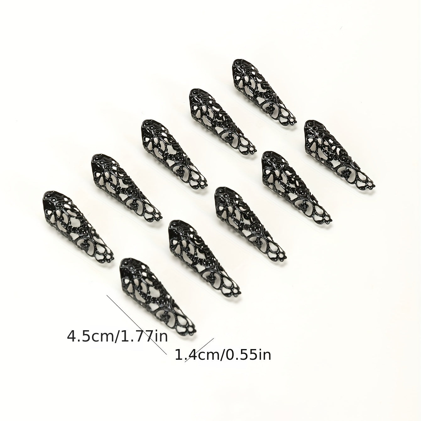 Black Devil Finger Set 10pcs Dress Up Costumes And Accessories Costume Props