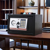 Large All-Steel Fireproof Burglar-Proof Safe with Combination Lock, Home Office Financial Cash Management Box, Jewelry Collection Safe, Wall-Mounted/Cabinet-Mounted, Electronic Password Lock, No Battery Included