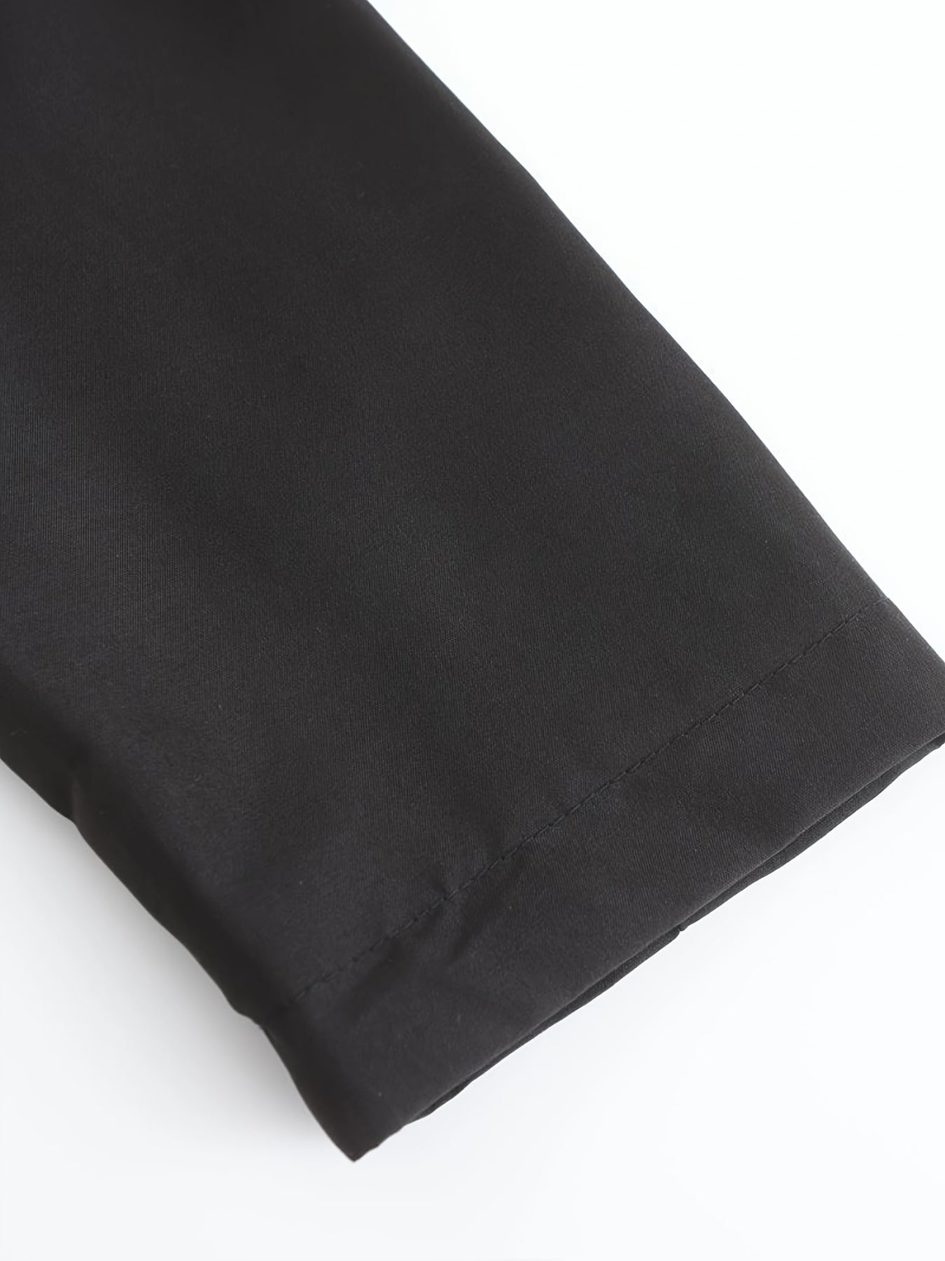 Chaqueta cortavientos informal con capucha para hombre: poliéster ligero e impermeable, con cremallera, color liso y bolsillos | Versátil para todas las estaciones