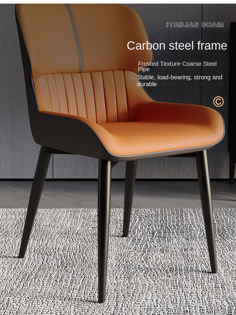 UVR Light Luxury Exquisite Dining Chair Nordic Modern Simple High-grade Cushion Thickened Comfortable Backrest Chair Household