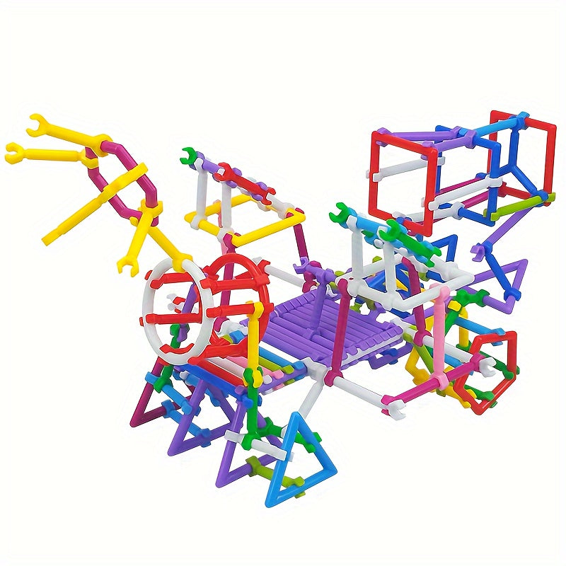 530pcs Early Education Children's Smart Stick Toys, Random Colors And Shapes, Birthday Gift, Holiday Gift
