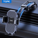 TOPK D38-C Car Phone Holder Mount, Upgraded Adjustable Horizontally And Vertically Cell Phone Holder For Car Dashboard Compatible With All Phones