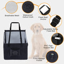 Waterproof Pet Car Seat - Durable Fabric Dog &amp; Cat Travel Nest with Safety Harness