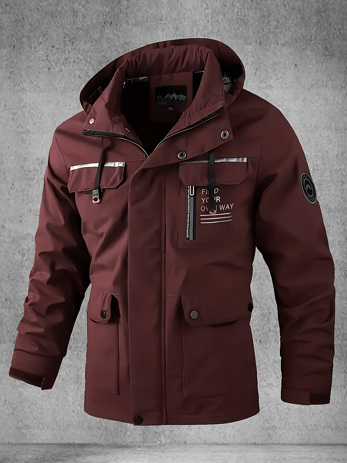 Chaqueta Softshell para hombre, abrigo con capucha y múltiples bolsillos para primavera y otoño, chaqueta impermeable y resistente al viento para exteriores para senderismo y acampada