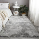 1pc Soft Fluffy Shaggy Area Rug, Geometric-Patterned Coral Fleece Carpet, Non-Slip Knit Fabric, Polyester, Rectangle Bath Rug, 450gsm, 4.5cm Thick, Machine Washable for Living Room and Bedroom
