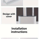 Wall-Mounted Toilet Brush Set, Silicone-Headed Bathroom Cleaning Kit, Space-Saving Long Handle Toilet Cleaner, Ergonomic Design, with 2 Brushes & Holder, for No Electricity Needed, Ideal for Living Room, Bathroom, Toilet, Kit