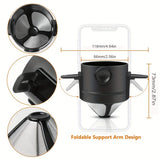 1pc Double Layer 304 Stainless Steel Coffee Filter Cup - Foldable and Portable for Hand-Pour Coffee - Little Angel Design
