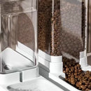 Set of Plastic Gravity Feeders for Dogs, Including Automatic Food And Water Dispenser, Without Battery