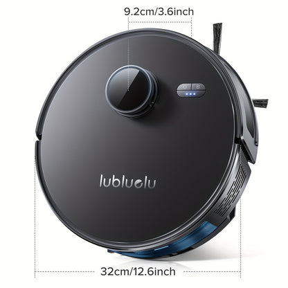 Robot Vacuum And Mop Combo 5000Pa, Lubluelu L15 Robot Vacuum, Auto-Charging, 5 Maps, 30 No-go Zones, WiFi/App, 3in 1 Robot Vacuum Cleaner for Pet Hair Carpet Hard Floor